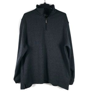 Haggar In Motion Pull Over 1/4 zip Jacket Mens size XXL. Charcoal